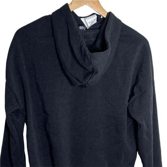 Rue21 Cropped Hoodie Black Red More Self Love Graphic Sweatshirt Medium - Picture 4 of 4